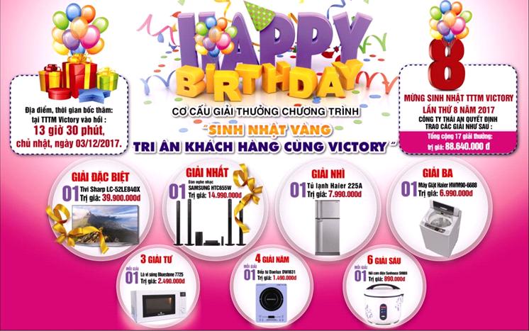 VICTORY PLAZA TỔ CHỨC BỐC THĂM MAY MẮN THỜI GIAN : 13 GIỜ 30 PHÚT, CHỦ NHẬT NGÀY 03/12/2017