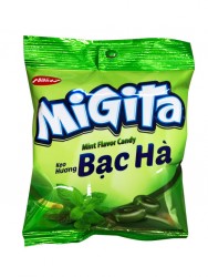 Kẹo gừng+bạc hà Migita Bibica 70g