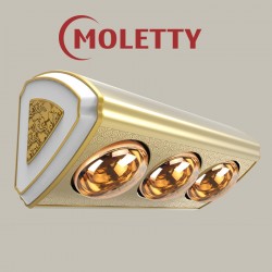 Đèn sưởi nhà tắm Moletty M-3HR 3 bóng vàng có điều khiển