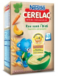 Sữa Cerelac rau xanh và bí đỏ 200g