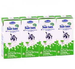 Vỉ 4 sữa vi chất Vinamilk 110ml