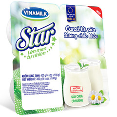 Vỉ 4 SC vinamilk star có đường 100g