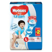 Tã quần Huggies Dry cỡ L68M