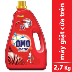 Nước giặt Omo Matic cửa trên gói 2.7L (134)