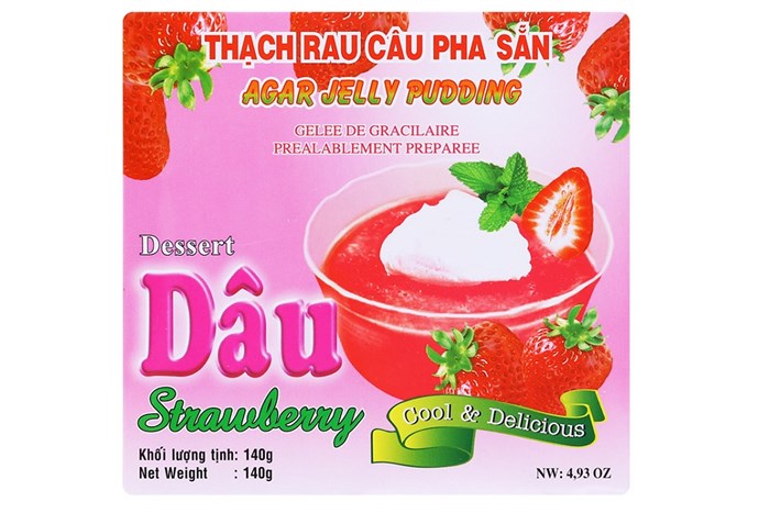 Thạch rau câu pha sẵn 140g các loại