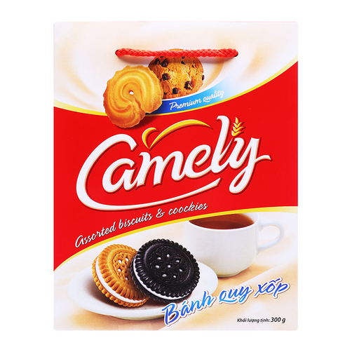 Bánh quy xốp Camely 300g (hộp quai xách)