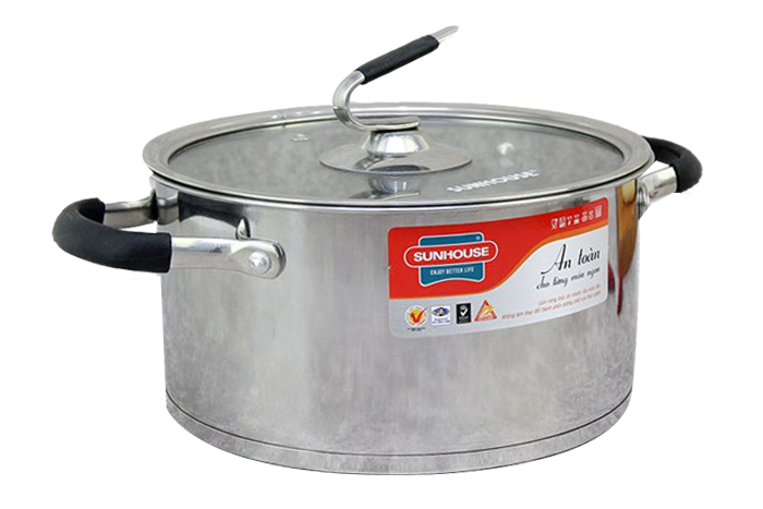 Nồi inox 3 đáy 16 cm Sunhouse SHG24316