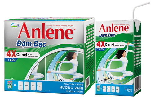Sữa Anlene nước vỉ 4 hộp