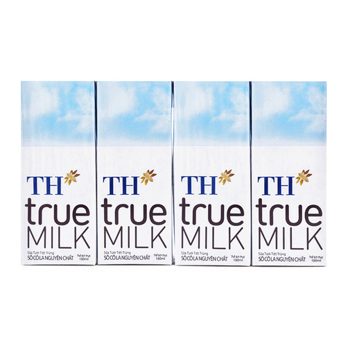 Vỉ 4 sữa True*Milk 180ml socola
