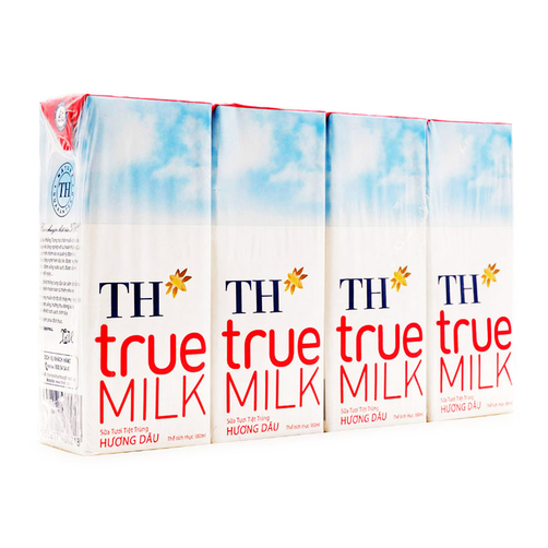 SCU tiệt trùng trái cây truemilk vỉ 4*180ml