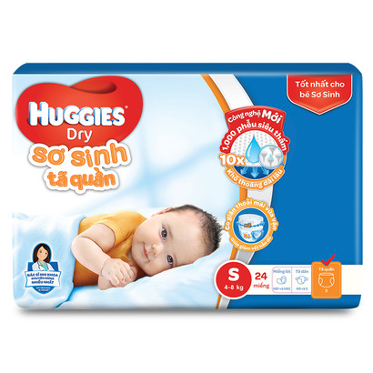 Tã quần Huggies S24+Km