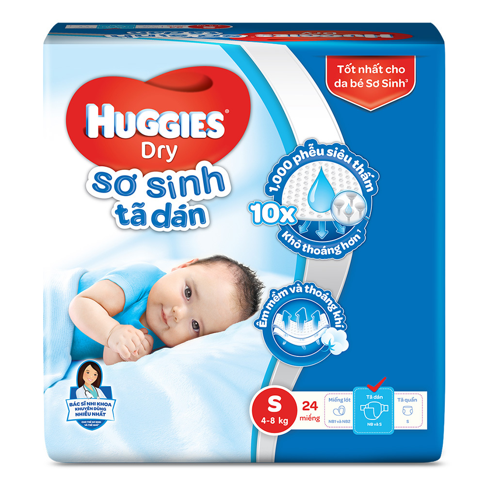 Tã dán Huggies S24 + KM